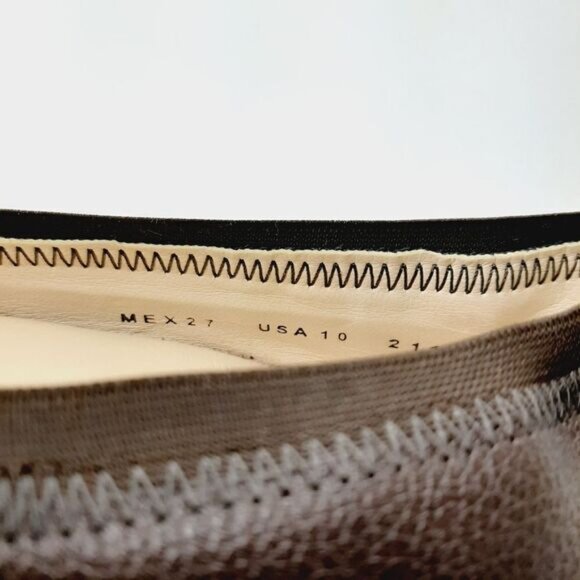 FLEXI Classic Comfort Heel Pumps Genuine Leather Brown Sz 10 - Picture 11 of 12